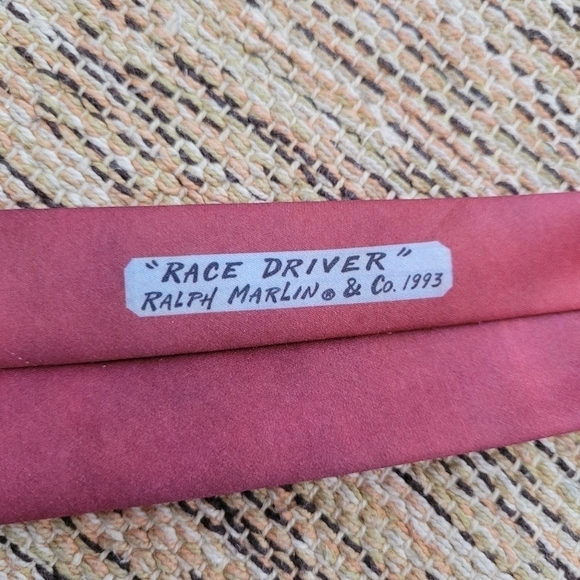 VINTAGE Ralph Marlin "Race Driver" Tie - Picture 2 of 8